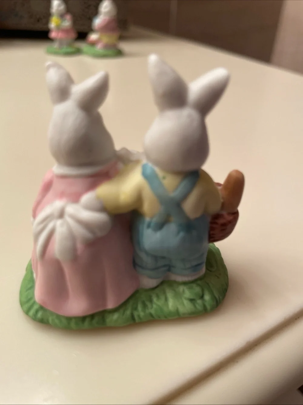 Vintage Assortment of Ceramic Easter Bunny Figurines - Set of 3